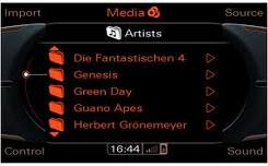 MMI 3G interfaccia iPod